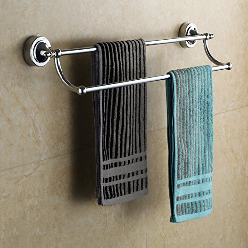 Nibesser Handtuchhalter Handtuchstange mit Saugnapf aus Edelstahl Rostfrei 64.5×15×11.5 cm - 3