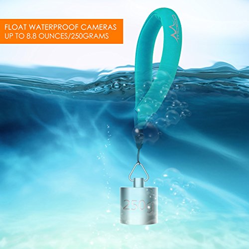 MoKo Cam  ra Etanche Sangle Float   2Pi  ce  Mousse Flottante Dragonne pour Underwater Digital Cameras  GoPro  Nikon  Olympus  Canon  Camcorders  iPhone  Oakleys  lunettes de soleil et autres  Bleu
