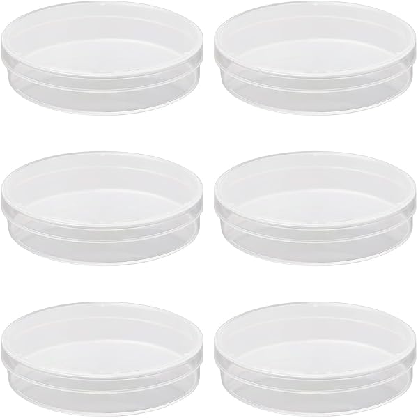 Boîtes De Pétri Stériles En Plastique - 6 Pièces 70 Mm + 10 Pipettes 1 Ml - Pour Expériences Et Projets Scientifiques
