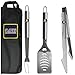 Produktbild Siskiyou NCAA Edelstahl BBQ Werkzeug-Set mit Tasche, silber