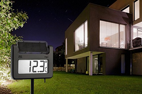 TFA Dostmann digitales Solar-Gartenthermometer Avenue 30.2026 - 2