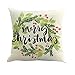 Produktbild DOGZI Kopfkissen, Kissen Ferkissen Schlafkissen - Haushalt Wohnen Heimtextilien Bettwaren Bettwäsche Happy Christmas Kissenbezüge Leinen Sofa Home Decor Kissenbezug