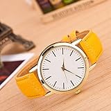 Easy Go Shopping Damenuhr 3er Pack Armbanduhren aus Marmor und Gold (Colour : Gelb)