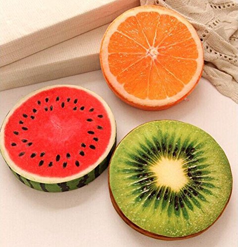 Safeinu Creative 3 d Fruit Cushion for Leaning on of Personality Watermelon Plush Toys Kiwi Pillows on The Couch Pillow A Birthday Present