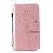 Produktbild Samsung S7 Hülle, Samsung S7 Schutzhülle, Alfort Flamingos Lederhülle Flip PU Leder Hülle Cover Wallet Case für Samsung S7 Smartphone Tasche Handytasche mit Standfunktion (Roségold)