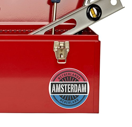 2 x Amsterdam Niederlande Vinyl Aufkleber Aufkleber Laptop Reise Gepäck Auto Ipad Schild Fun # 6724 – 10cm/100mm Wide - 4