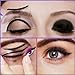 Stencil for The Perfect Winged Cat Eyeliner and Smokey Eyes. Top/Bottom Liner. Three Sizes Available. 2 Piece/Pack. Refer to Photos to see the approximate measurements. (XSmall)