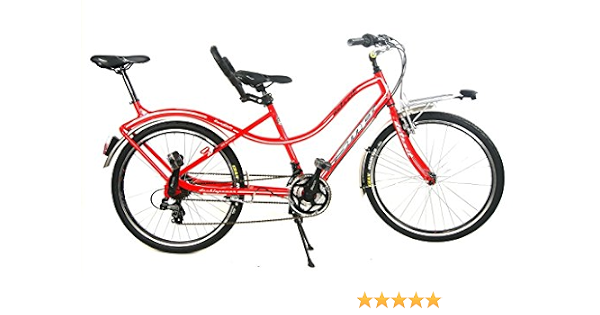 Bicicletta Tandem Compact SMP con cambio Shimano 21V - Tandem Bike - Rosso  RED : Amazon.it: Sport e tempo libero
