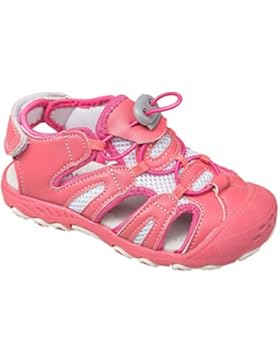 GIBRA® Kinder Trekking Sandalen mit Klettverschluss, lachs , Gr.25-30