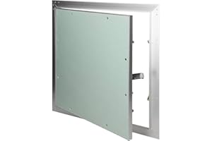 ECD Germany Trappe de Révision Visite 600x600 mm - Plaque de Plâtre 12,5mm - Porte Mur de Maintenance Panneau Volet d´Inspection - Nettoyage Entretien de Accès Contrôle - 60x60cm pour Locaux Humides
