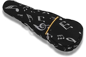 TIIYEE Soprano Ukulele Case Backpack 21Inch, Waterproof Uke Gig Bag Cover Musical Instrument Carry Case with Exterior Front Zipped Pocket Oxford Cloth for Adults Kids Beginners Outdoor Concert