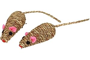 Kerbl Pet Souris Nature blé tressé, 7cm, 2pcs