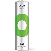 GP Batteries Recyko 2600 AA Kalem Ni-Mh Şarjlı Pil, 1.2 Volt, 2'li Kart