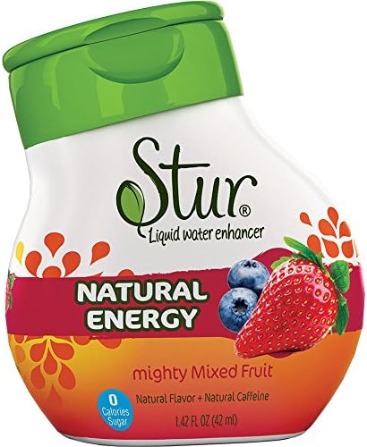 Stur Natural Energy Mixed Fruit - Liquid Water Enhancer with Organic Energy, All-Natural, Sugar-Free, Calorie-Free, High antioxidant Vitamin C, Makes 20 Drinks. Delicious alternative to coffee!