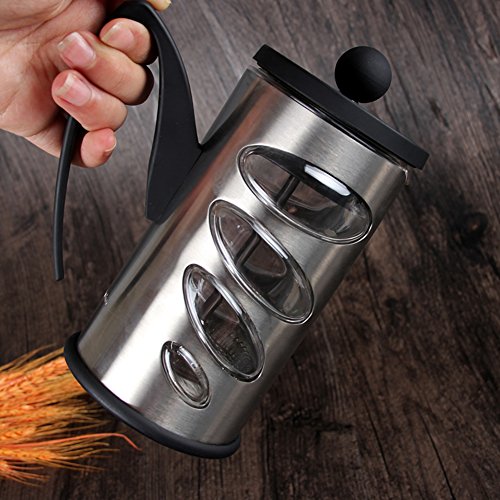 spécifications acier inoxydable Style européen Presse française pot Argenté café pot-A