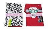  Pijama Oficial para Mujer con diseño de Camiseta de New Friends Central Perk Rojo Rosso 46/48 ES X-Large