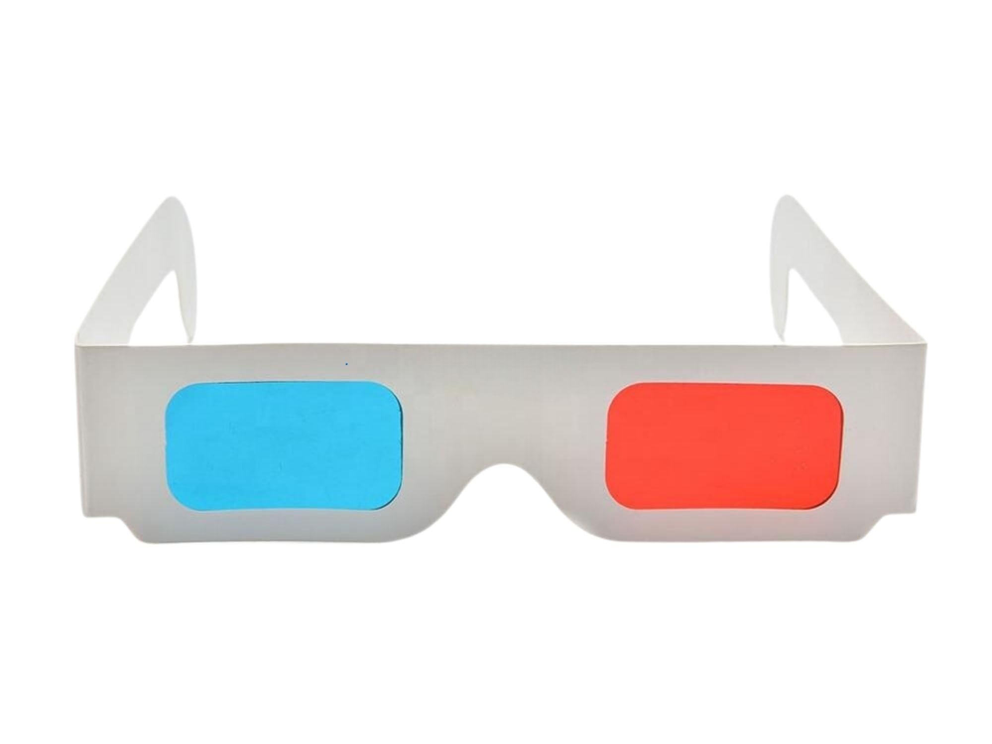 3D HUB INDIA Tronics India Red Cyan 3D Glasses For Youtube Videos Rc-04 - Qty 5 Pieces for Television