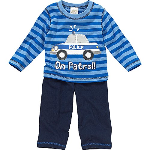 Lullaby Baby Boys Police Car Pyjamas - Blue - 6/12 Months
