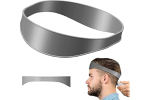 BCZR Haarschneide Schablone-Gebogenes Silikon Haarband-Haarschneidehilfe-Barbershop and Home Professional Gebogener Haarschneider (Grau)