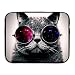 Produktbild ASKSWF Computertasche Business Briefcase Sleeve Cat with Sunglasses Pattern Laptop Sleeve Case Cover Handbag for 15 Inch MacBook Pro/MacBook Air/ASUS/Dell/Lenovo/Hp/Samsung/Sony