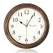 Produktbild Decowall DSH-W32BS 12.6" Nicht-tickende Stille Holz Modern Wanduhr DIY für Wohnzimmer Küche Büro (32cm, Braun)