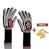 Grillhandschuhepremium Ofenhandschuheextra Lange Topfhandschuhebackhandschuh Extrem Hitzebestndige Sicherheitschwarz1 Paar Von Ayuboom