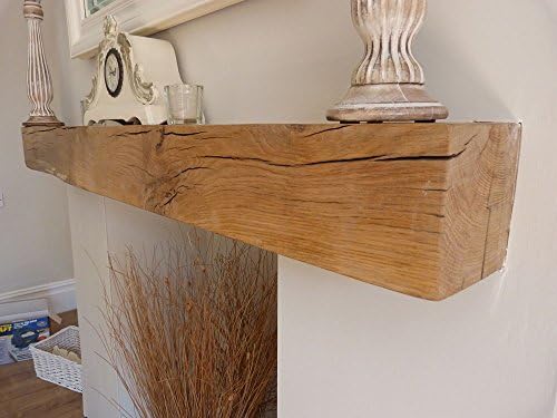Oak Mantel | Oak Fireplace Beam 6"x6"x4ft_Classic_light