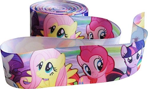 My Little Pony Grosgrain Printed Ribbon 1.5" Wide for Cakes, Crafts, Gift Wrapping, Hair Accessories (2m Length)