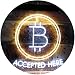 Produktbild AdvPro 2C Bitcoin Accepted Here Cryptocurrency Display Dual Color LED Barlicht Neonlicht Lichtwerbung Neon Sign White & Yellow 400mm x 300mm st6s43-i3086-wy