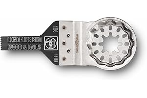 FEIN E-Cut Long-Life Saw Blade Curved 30x10 Multi Tool Blade for Wood Plastic Plasterboard Starlock Multitool Blade Fits FEIN Bosch Makita Hitachi Metabo Milwaukee Einhell Ryobi