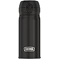 Thermos 12-Ounce Stainless Steel Direct Drink Double Wall Sport Bottle (Black)