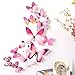 Produktbild BHYDRY 12pcs Aufkleber Wandaufkleber Home Dekorationen 3D Butterfly Rainbow