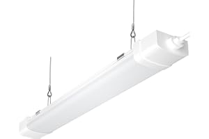 Lightasea LED Batten Light, Linkable Tube Light 3FT 30W 6500K Daylight LED Garage Lighting, IP66 Waterproof Fluorescent Light Fittings 90CM for Garage, Workshop, Office, Wall, Kitchen, Shed
