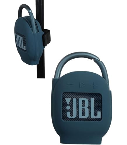 Custodia In Silicone Per JBL CLIP 5, Morbida E Antigraffio, Con Protezione Antipolvere E Resistente Alle Cadute, Colore Blu