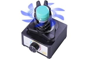 GUNDDIYCLUB Mini Vortex Mixer, DIY/Gundam Model Paint Shaker, Hands-Free, 300~2400rpm, Three-Stage Speed Mix, Suitable 10-100ml Shaker, for Paint, Nail Polish, Lab, Paints Acrylic, Eyelash Adhesives