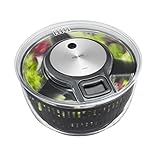 GEFU 28150 Salatschleuder SPEEDWING mit Ablaufsieb für Das Wasser und Einer Salatschüssel - Schonendes Schleudern