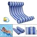 Produktbild Orville Poolliege, Wasserhängematte, Schwimmbad, Strand, schwimmende Liege, Float Raft Sessel, aufblasbare PVC Schwimmmatte - blau
