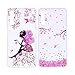 Produktbild [2 Packs] Hülle für Samsung Galaxy A7 2018 A750, Misstars Transparent Weich TPU Silikon mit Malerei Muster Clear Backcover Anti-Rutsch Kratzfeste Schutzhülle, Kirschblüten + Mädchen