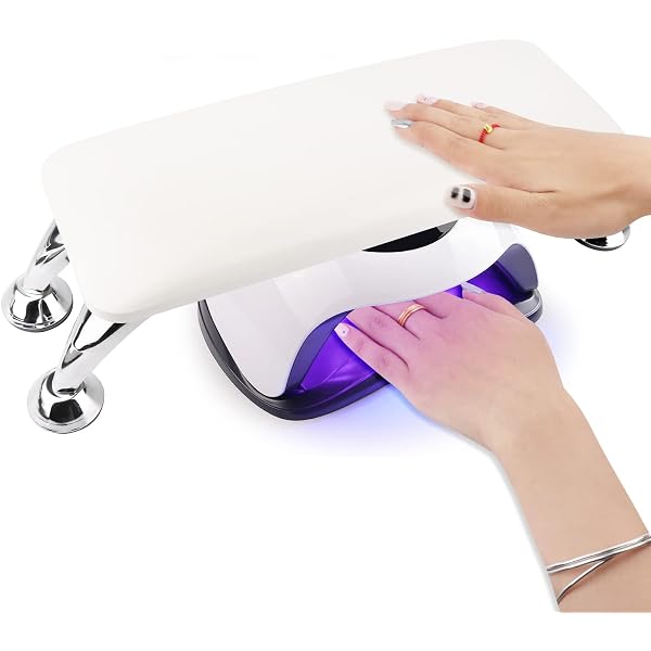 Maniküre Handkissen – Weiche Auflage Für Hände (30x15x15 Cm), Weiß – Für Nagelstudio & Heimgebrauch, Reduziert Handermüdung
