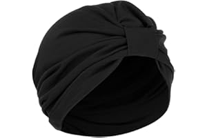 BLINGKO Bonnet en Bambou ChimiothéRapie Femme Fleur Imprimé Chapeau de Chimio Souple Couvre-Chef Confortable à Nœud Taille Unique Casquettes Bonnets pour Cancer Cheveux Perte