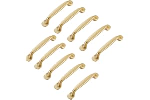 MARGUERASW 10pcs Poignée de placard doré 96mm-Poignée de meuble Cuisine Armoire Porte Poignées Placard