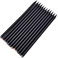 Uoeo 12 Pcs HB Pencil with Diamonds Black Wood Writing Drawing Pencils for School Office