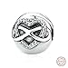 Produktbild MOCCI Autumn Fashion Authentic 925 Sterling Silber Infinity Herz, klar CZ Bead passt für Pandora Armbänder Jewekry Making