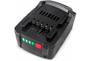 Ersättningsbatteri för Metabo Li-ion LTX 18V (5,0 Ah, 90 Wh) | Kompatibel med Metabo 18V LiHD 625367000 625368000 625592000 6