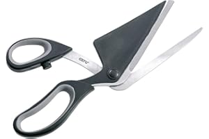 GEFU Pezzo Pizzaschneider mit 2-in-1 Funktion - Praktische Pizzaschere & Heber aus japanischem Klingenstahl - Zerlegbare Küchenschere mit Soft-Touch Griff, Spülmaschinengeeignet, 27,2 cm