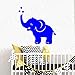 Produktbild xingbuxin Wandtattoo Cartoon Tier Elefant Vinyl Wandaufkleber Für Kinderzimmer Dekoration Abnehmbare Kunstwand Geschenk Wohnkultur 2 57x57 cm