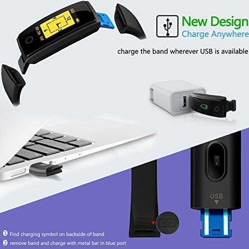 MorePro Waterproof Fitness Tracker, Color Screen Activity Tracker with Heart Rate Blood Pressure Monitor, Wearable Smart Bracelet Pedometer Watch with Sleep Monitor for Woman Men Kids - Image 10