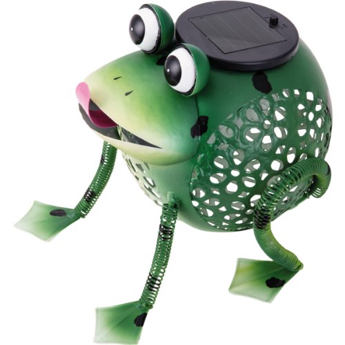 insatech LED Solar Solarleuchte Metallfigur FROSCH Solarfrosch Froschleuchte Gartenleuchte - 5