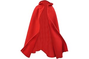 Luwecf Cape à Capuche pour Figurines 1/6 échelle, Tenue de Cosplay pour Poupées BJD de 30 Cm