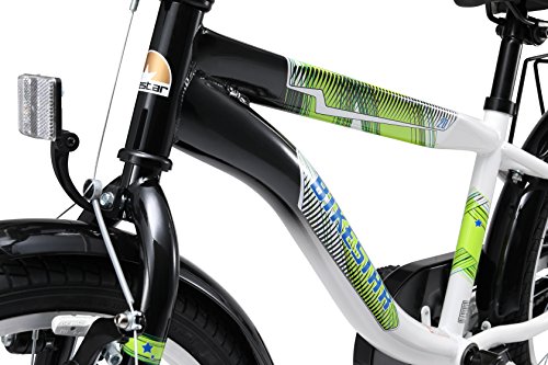 BIKESTAR® Premium Kinderfahrrad für sichere und sorgenfreie Spielfreude ab 6 Jahren ★ 20er Modern Edition ★ Schwarz & Weiss - 6